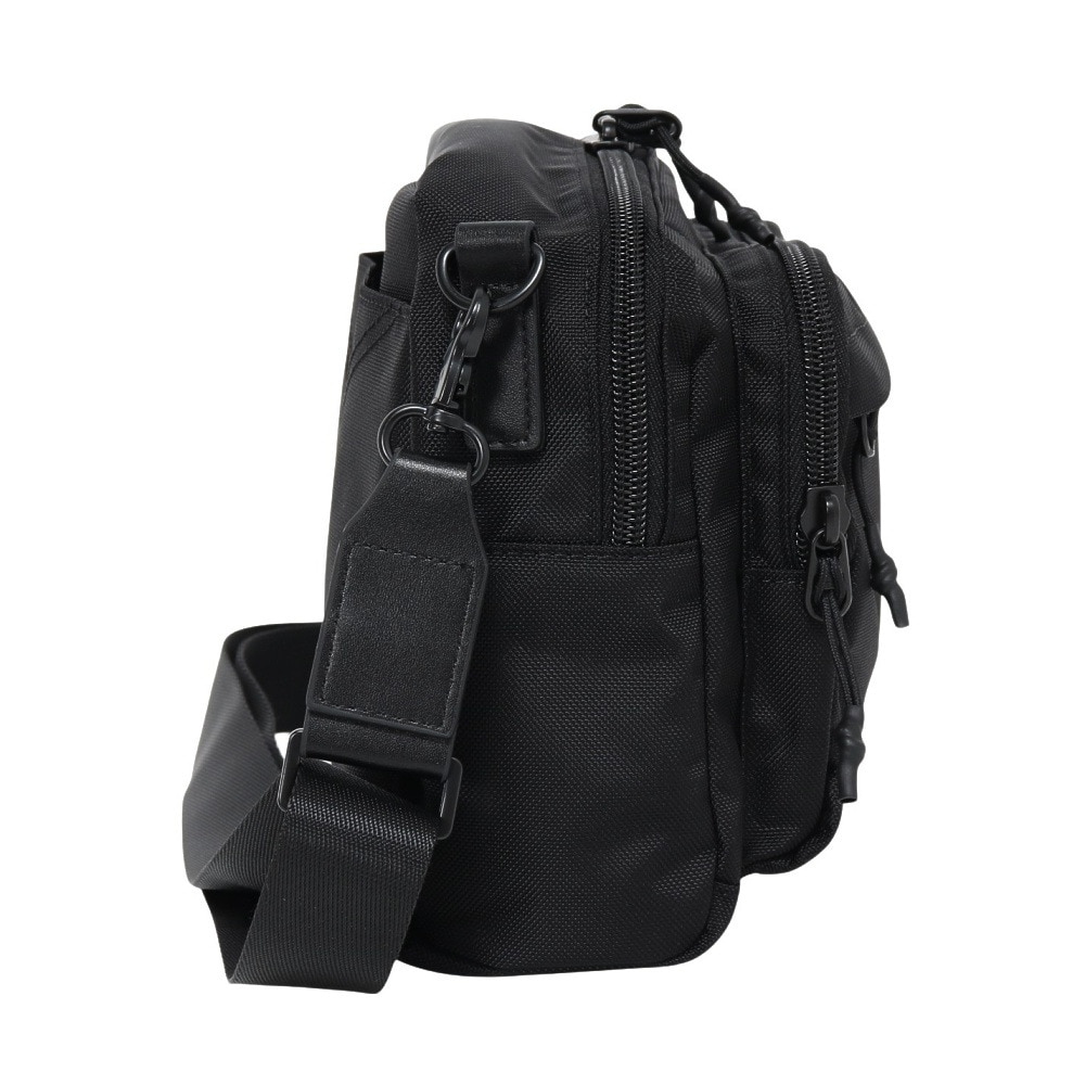ヤックパック（YAK PAK）（メンズ、レディース）ワイド ショルダーバッグ 黒 YAK-BAG-25S004 BLK 肩掛け 収納 男女兼用 お出かけ 外出 日常使い  シンプル