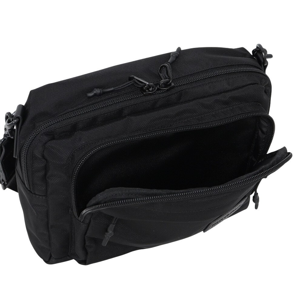 ヤックパック（YAK PAK）（メンズ、レディース）ワイド ショルダーバッグ 黒 YAK-BAG-25S004 BLK 肩掛け 収納 男女兼用 お出かけ 外出 日常使い  シンプル
