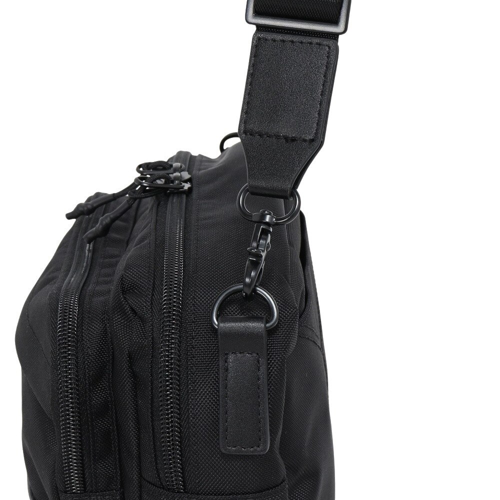 ヤックパック（YAK PAK）（メンズ、レディース）ワイド ショルダーバッグ 黒 YAK-BAG-25S004 BLK 肩掛け 収納 男女兼用 お出かけ 外出 日常使い  シンプル