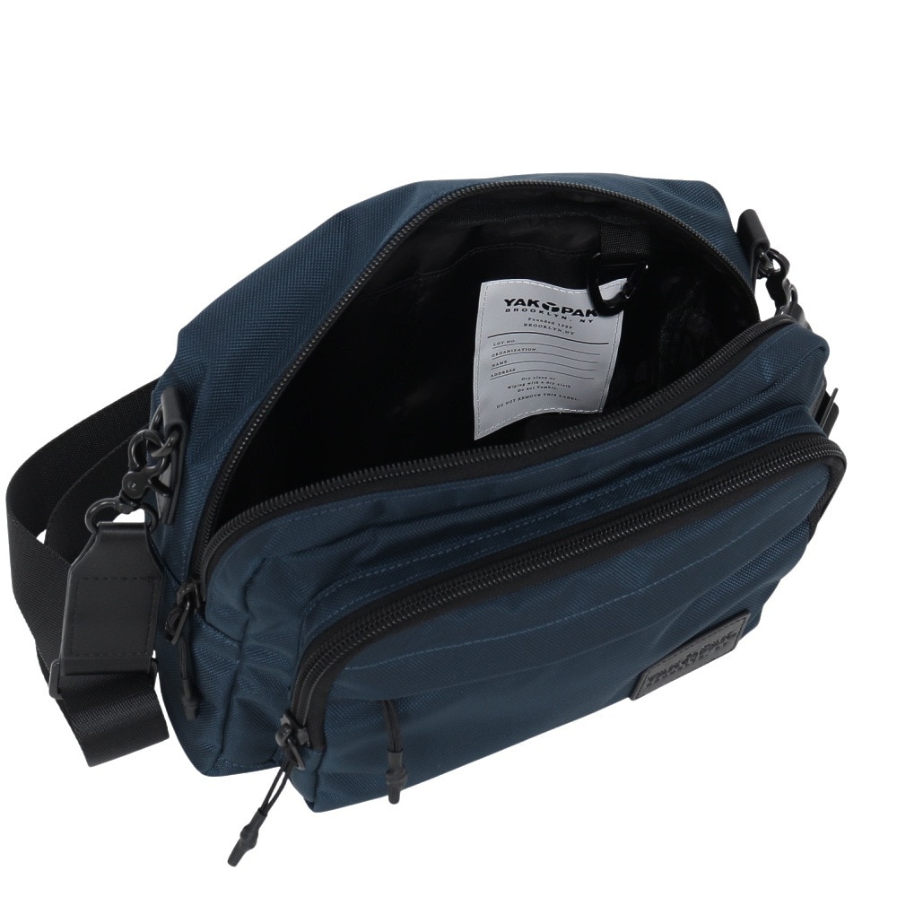 ヤックパック（YAK PAK）（メンズ、レディース）ワイド ショルダーバッグ 紺 YAK-BAG-25S004 NVY 肩掛け 収納 男女兼用 お出かけ 外出 日常使い  シンプル