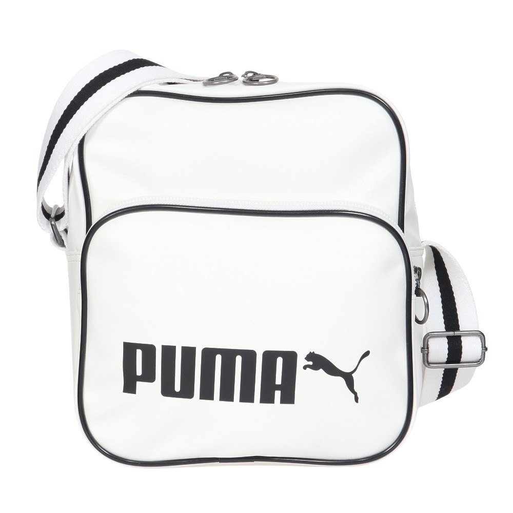 プーマ（PUMA）（メンズ、レディース、キッズ）ショルダーバッグ ポータブル エナメルショルダーバッグ 白 12L 09098801 肩掛け ショルダー 通学 
