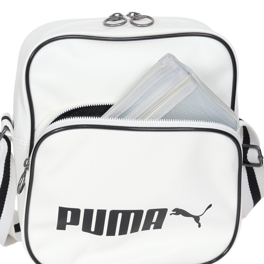 プーマ（PUMA）（メンズ、レディース、キッズ）ショルダーバッグ ポータブル エナメルショルダーバッグ 白 12L 09098801 肩掛け ショルダー 通学 