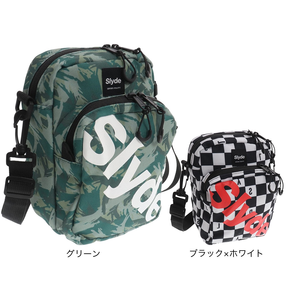 スライド（SLYDE）（メンズ、レディース）ミニショルダーバッグ SLYDE2022SSG003-BK/WH