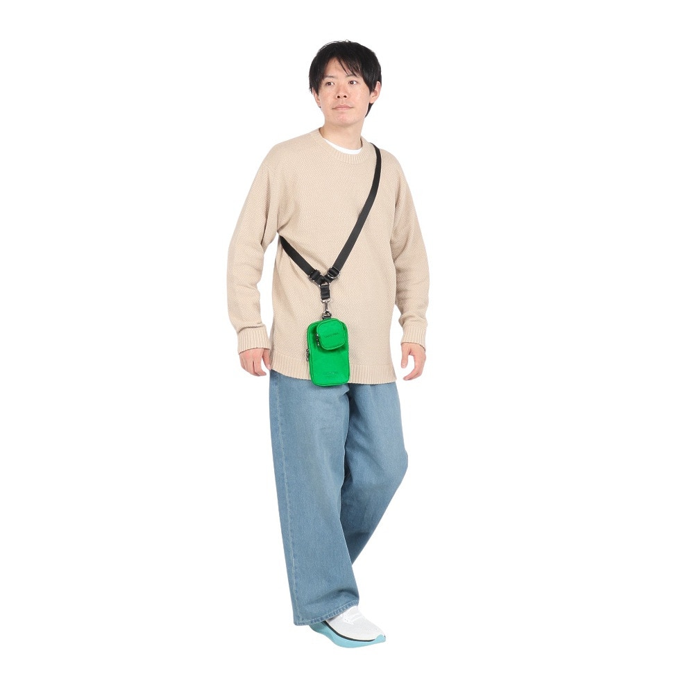 ヤックパック（YAK PAK）（メンズ、レディース）ショルダーポーチ 緑 YAK24S010011 GRN ショルダーバッグ サコッシュ フォンバッグ 斜め掛け 肩掛け