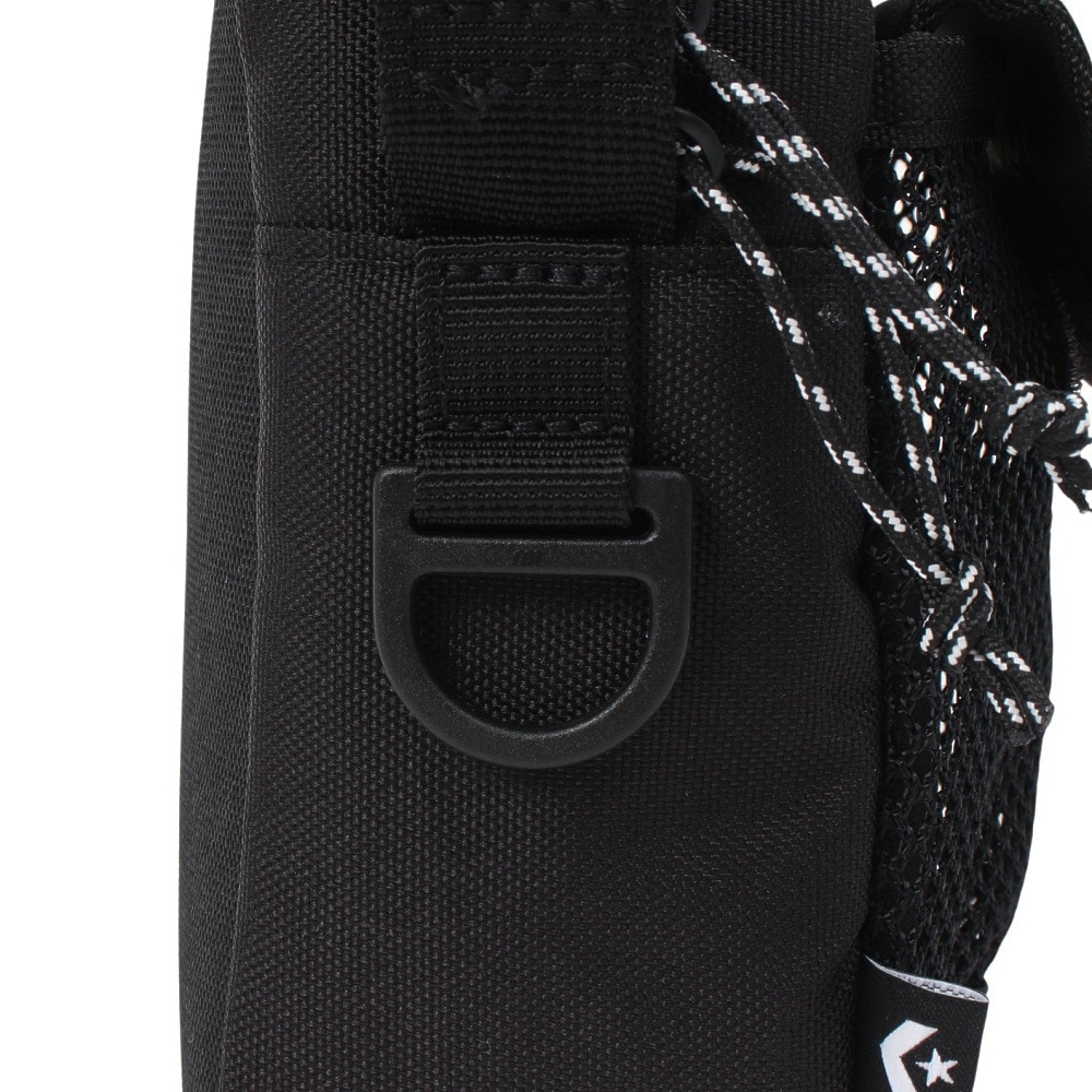 コンバース（CONVERSE）（メンズ、レディース、キッズ）ミニショルダーバッグ 黒 1L 41700022 旅行 フェス コンパクト サイドリング 肩掛け 斜め掛け カジュアル 