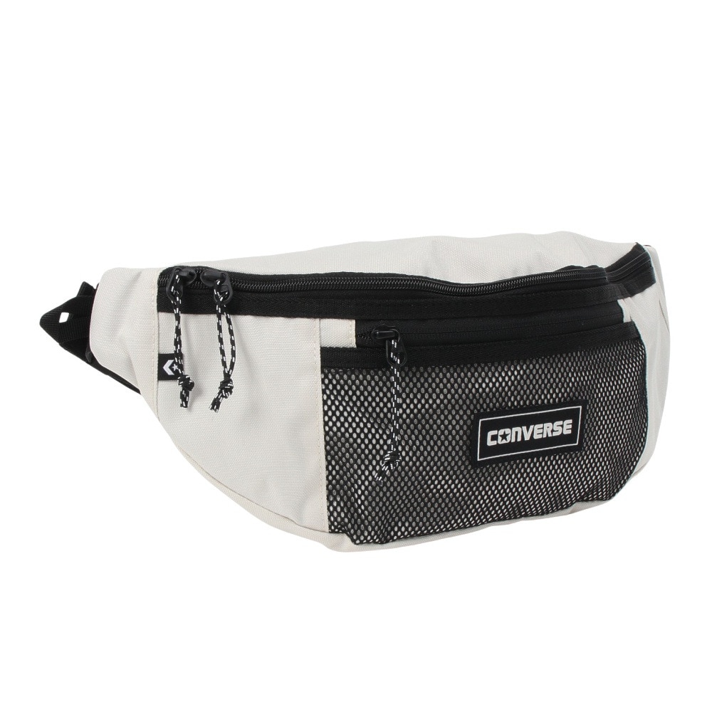コンバース（CONVERSE）（メンズ、レディース、キッズ）ウエストバッグ 白 2L 41700030 ウエストポーチ ウェストポーチ ボディバッグ カジュアル 旅行 トラベル ウォーキング