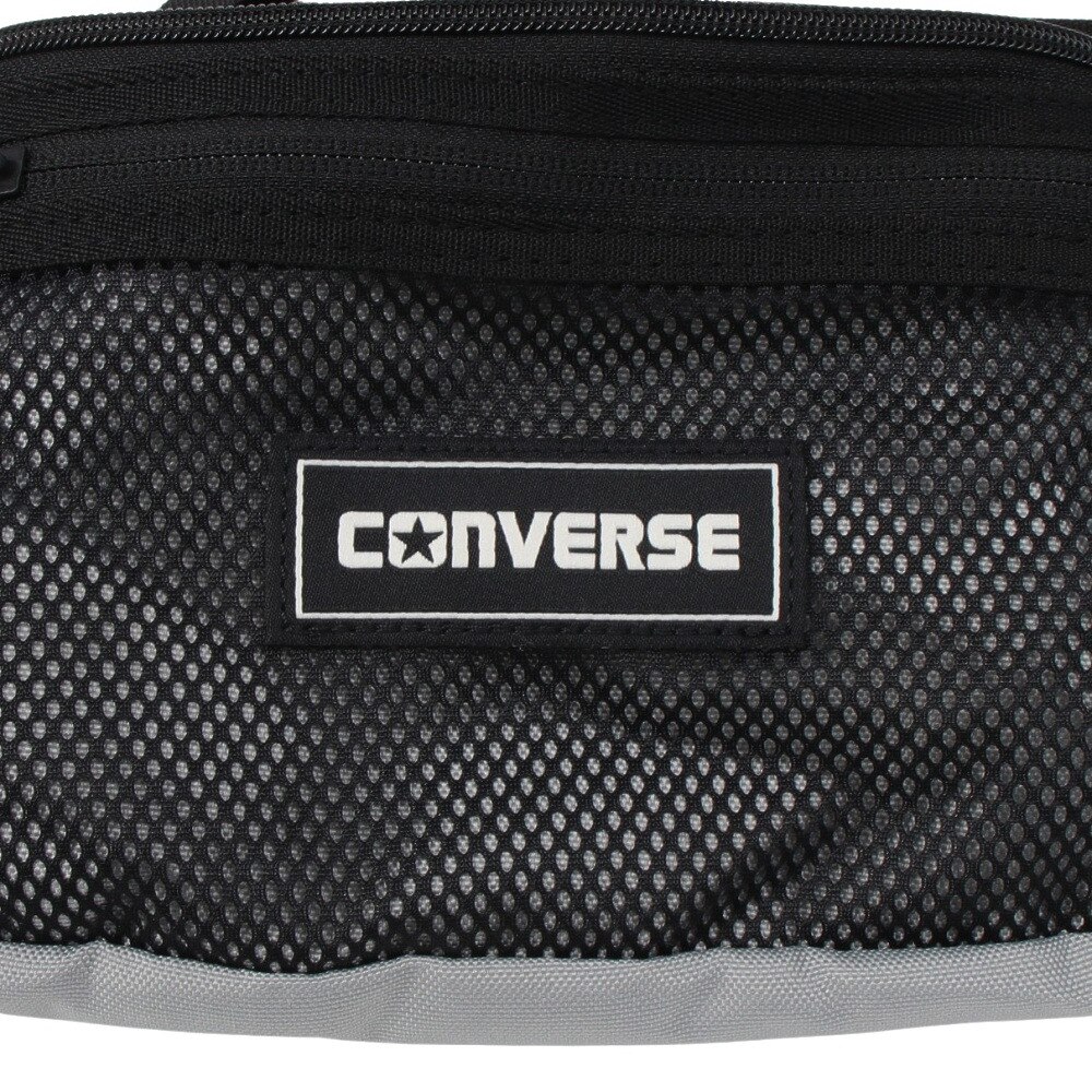 コンバース（CONVERSE）（メンズ、レディース、キッズ）ウエストバッグ グレー 2L 41700031 ウエストポーチ ウェストポーチ ボディバッグ カジュアル 旅行 トラベル ウォーキング