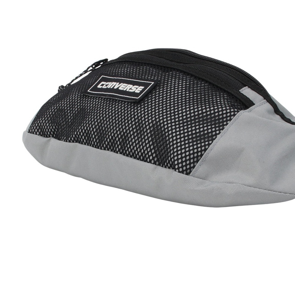 コンバース（CONVERSE）（メンズ、レディース、キッズ）ウエストバッグ グレー 2L 41700031 ウエストポーチ ウェストポーチ ボディバッグ カジュアル 旅行 トラベル ウォーキング