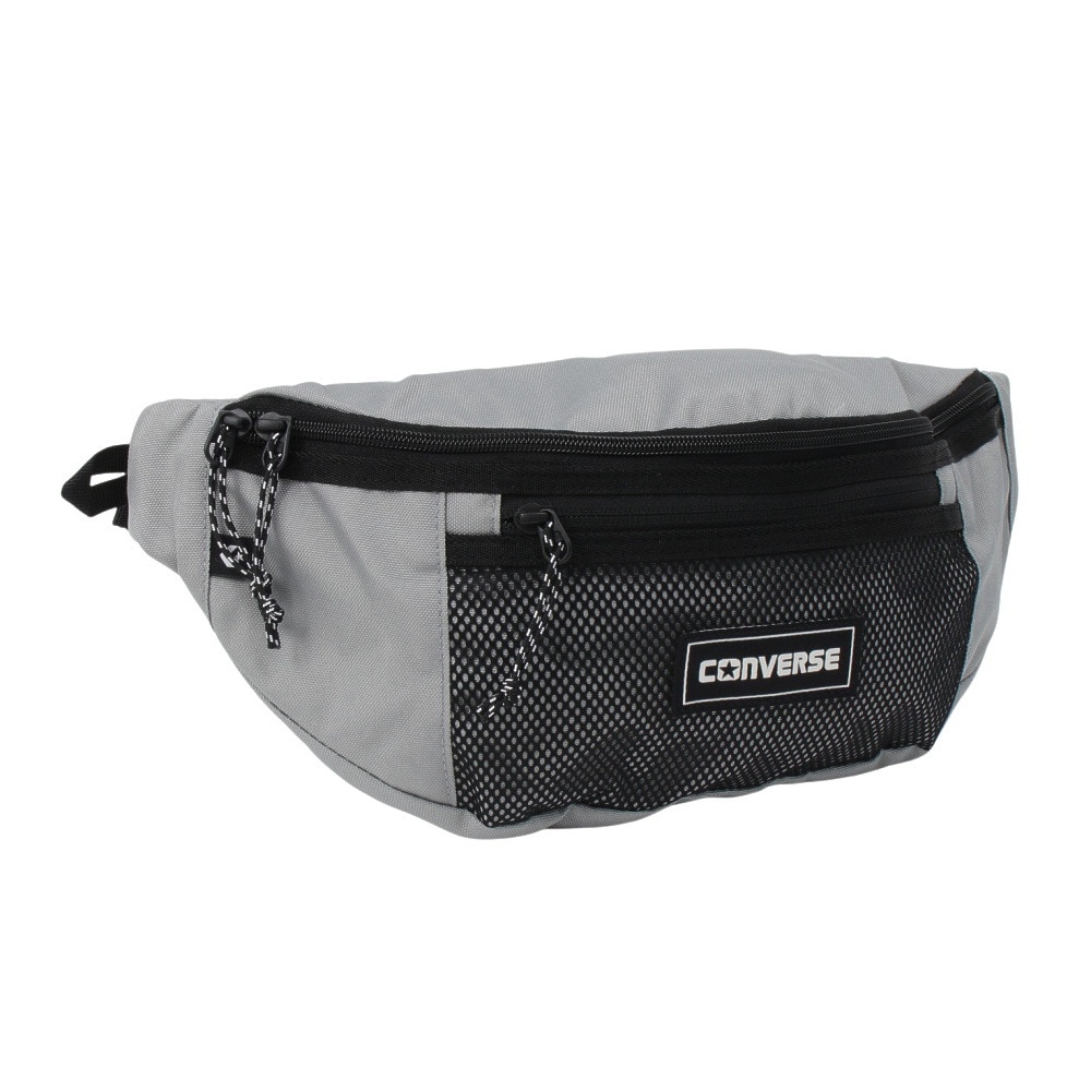 コンバース（CONVERSE）（メンズ、レディース、キッズ）ウエストバッグ グレー 2L 41700031 ウエストポーチ ウェストポーチ ボディバッグ カジュアル 旅行 トラベル ウォーキング