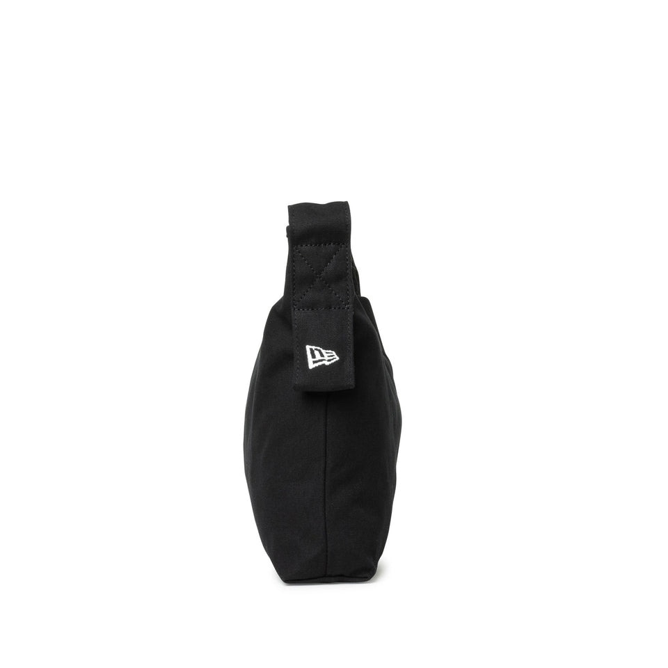 ニューエラ（NEW ERA）（メンズ、レディース）バック キャンバスショルダーバッグ 8L 黒 ロゴ 14521356  長さ調整可 シンプル