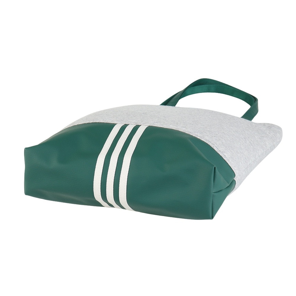 アディダス（adidas）（メンズ、レディース）バッグ スウェット トートバッグ XE グレー×緑 KSA31-JN6643 トート サブバッグ 肩掛け 手持ち 通勤 通学