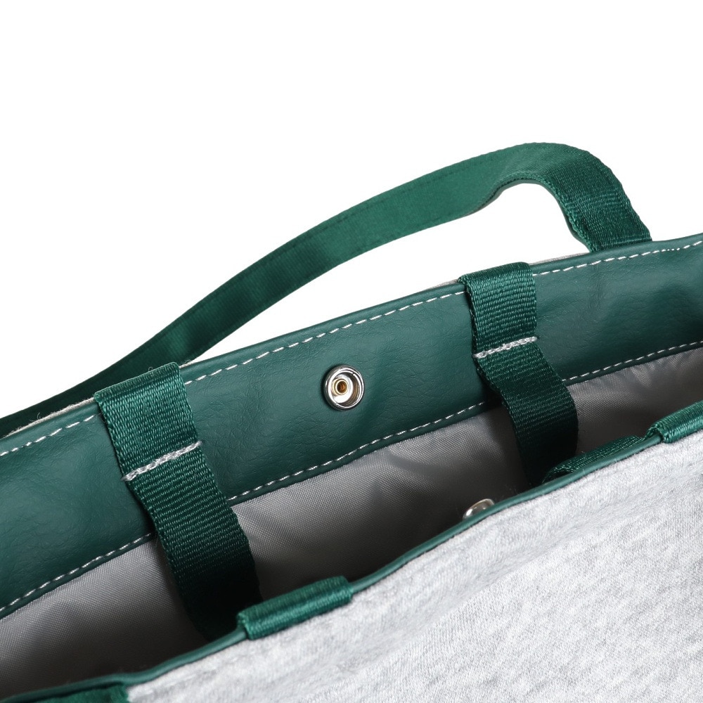 アディダス（adidas）（メンズ、レディース）バッグ スウェット トートバッグ XE グレー×緑 KSA31-JN6643 トート サブバッグ 肩掛け 手持ち 通勤 通学