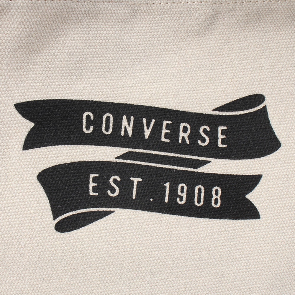 コンバース（CONVERSE）（メンズ、レディース、キッズ）トートバッグ グラフィック ベージュ RBN 41700052 肩掛け 通勤 通学 部活 散歩 普段使い 買い物 ショッピング 