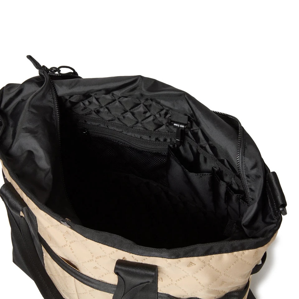ニューエラ（NEW ERA）（メンズ、レディース）トートバッグ サンドジャカード ベージュ 22L 14392105 2WAY ショルダーバッグ 肩掛け 斜め掛け ファスナー