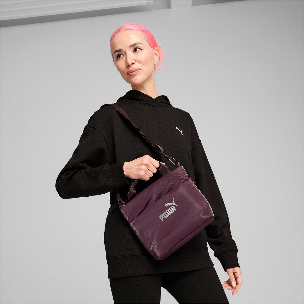 プーマ（PUMA）（メンズ、レディース）トートバッグ コアアップ ミニトート 09065302 2WAY パープル