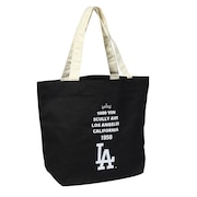 (メンズ)MLBキャンバストート トートドジャース LA-SCV-03 BLACKxIVORY
