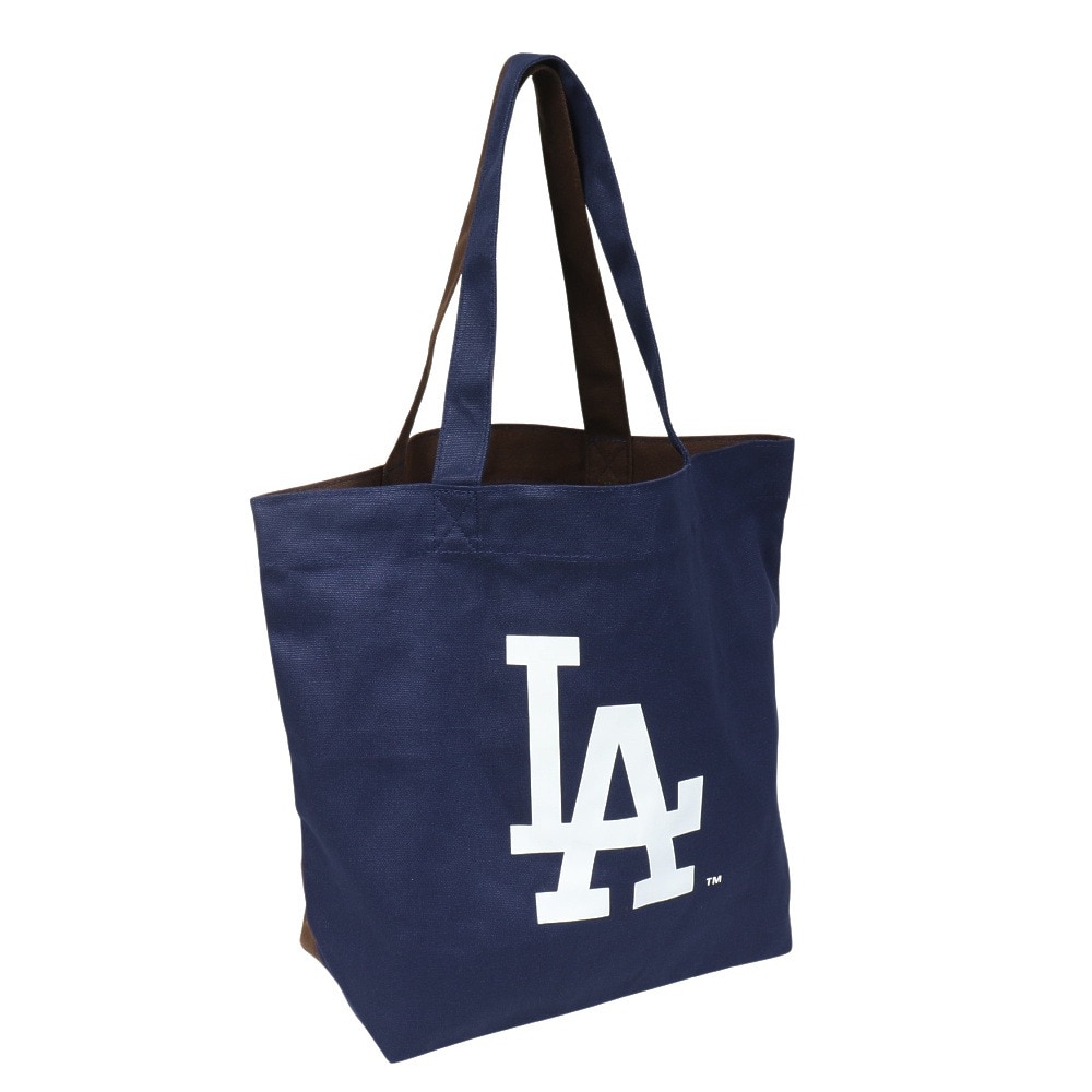 エムエルビー（MLB）（メンズ）キャンバストート トートドジャース パドレス MLB-TTB03 BLUExBROWN