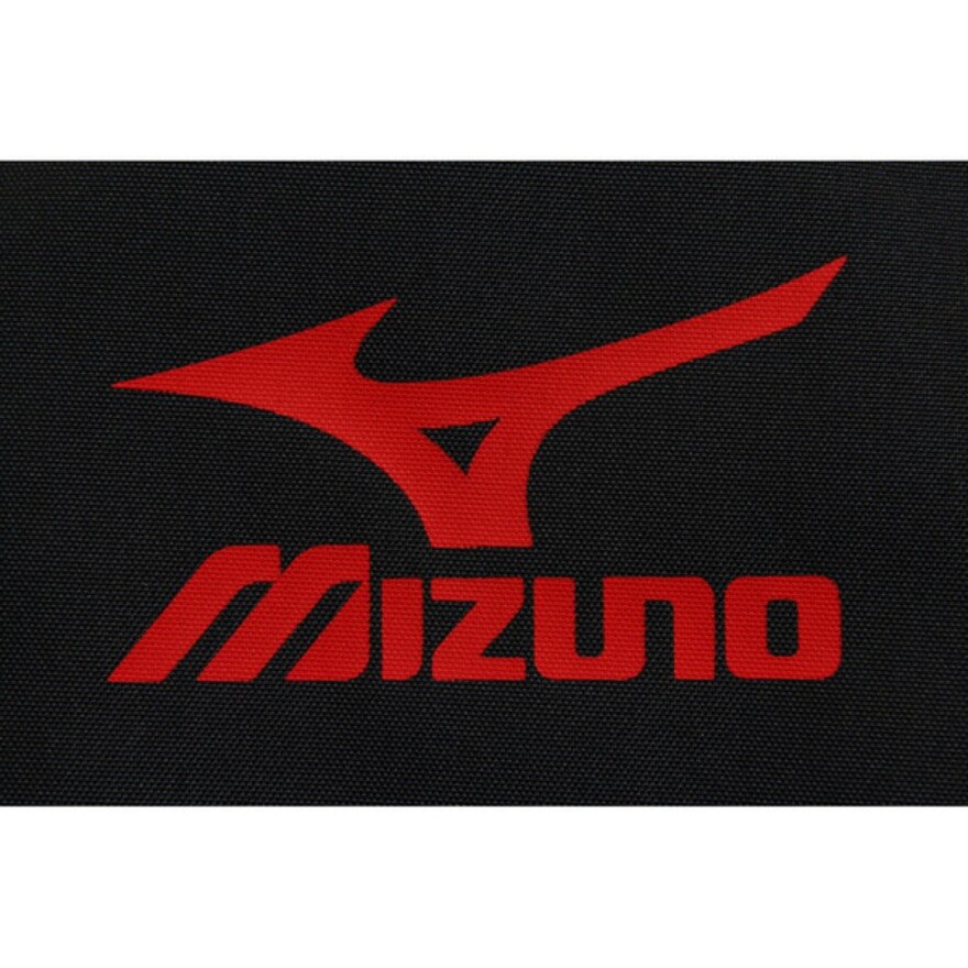 ミズノ（MIZUNO）（メンズ、レディース、キッズ）シューズバッグ マルチバッグ シューズケース Lサイズ 33JM508796 (ブラック×レッド)