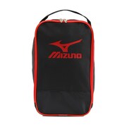 ミズノ（MIZUNO）（メンズ、レディース、キッズ）シューズバッグ マルチバッグ シューズケース Lサイズ 33JM508796 (ブラック×レッド)