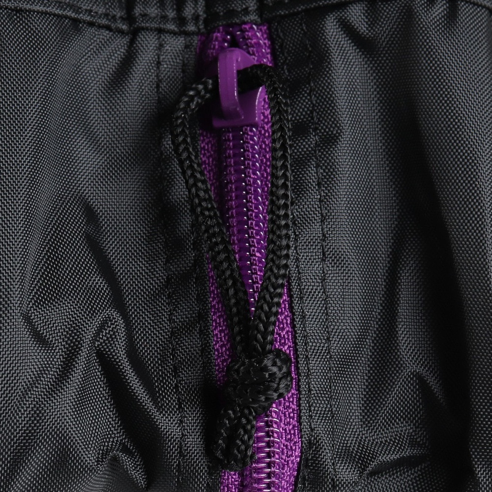 アシックス（ASICS）（メンズ、レディース）シューズケース L ブラック×パープル ハイカットも可 3033B961.003 シューズバッグ シューズ入れ 靴袋 靴入れ 黒