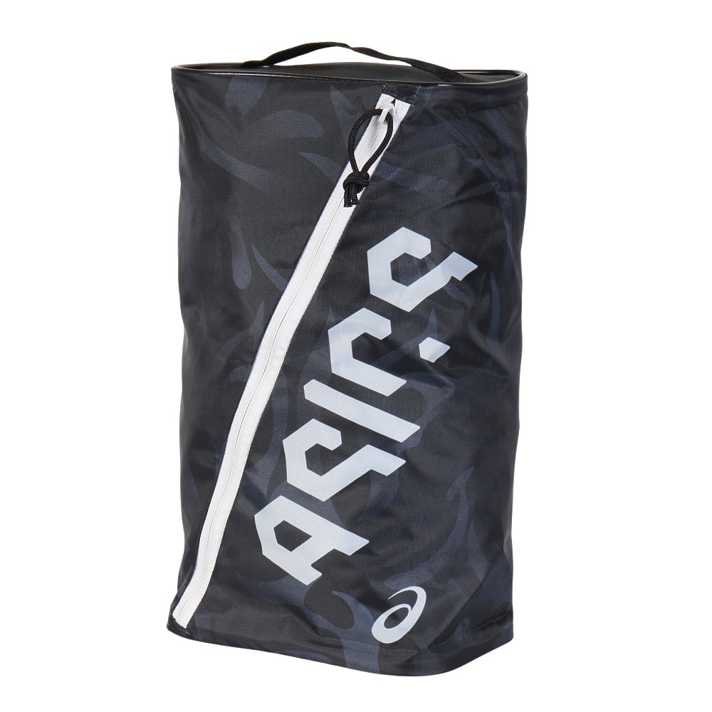 アシックス（ASICS）（メンズ、レディース、キッズ）ヘックスグラフィックシューズケース 黒 Lサイズ 3033C085.001 シューズバッグ 靴入れ シューズ入れ  
