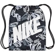 ナイキ（NIKE）（キッズ）シューズバッグ マルチバッグ ナップザック ジムサック ユース AOP SU21 CU8969-010 ブラック ホワイト