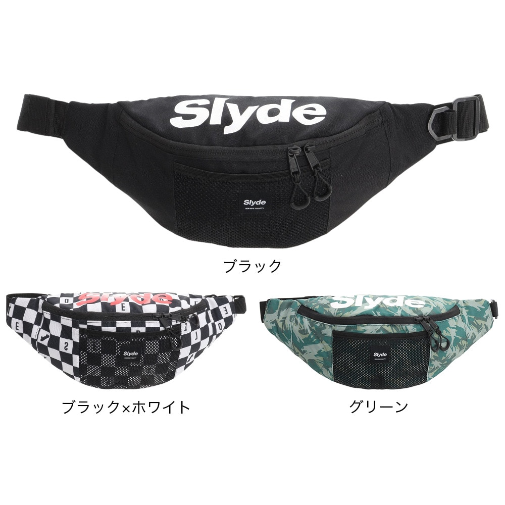 スライド（SLYDE）（メンズ、レディース）ウエストバッグ SLYDE2022SSG002-BLK