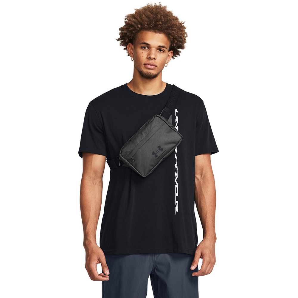 アンダーアーマー（UNDER ARMOUR）（メンズ、レディース）Loudon Lite ウエストバッグ CROSSBODY グレー 撥水 1381914 025 2WAY クロスボディ