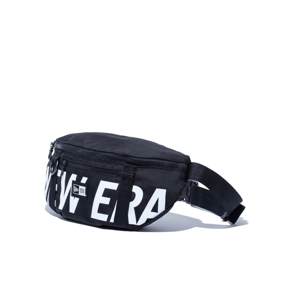 ニューエラ（NEW ERA）（メンズ、レディース）ウエストバッグ黒 2L プリントロゴ 14521296 ワンショルダーバッグ ヒップバッグ ウエストポーチ ボデイバック