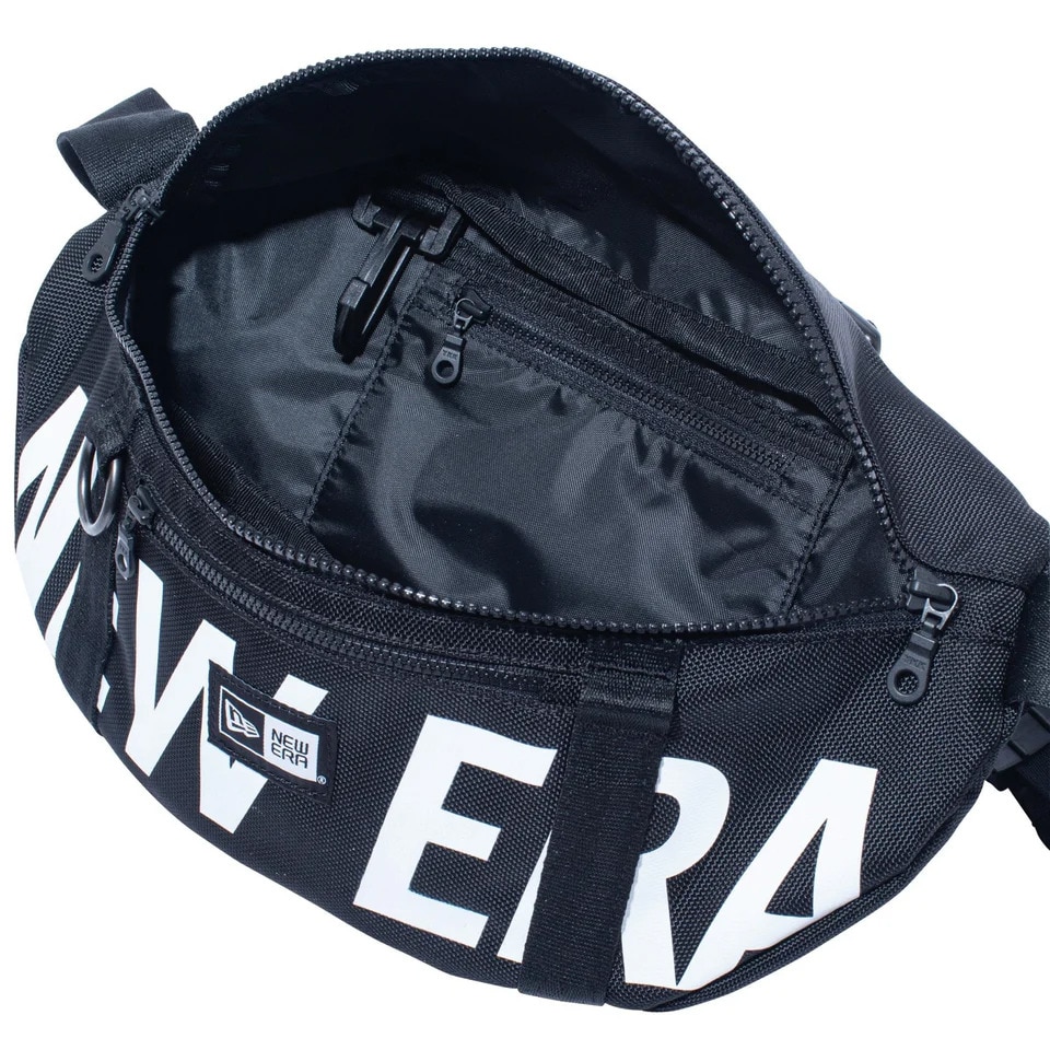 ニューエラ（NEW ERA）（メンズ、レディース）ウエストバッグ黒 2L プリントロゴ 14521296 ワンショルダーバッグ ヒップバッグ ウエストポーチ ボデイバック