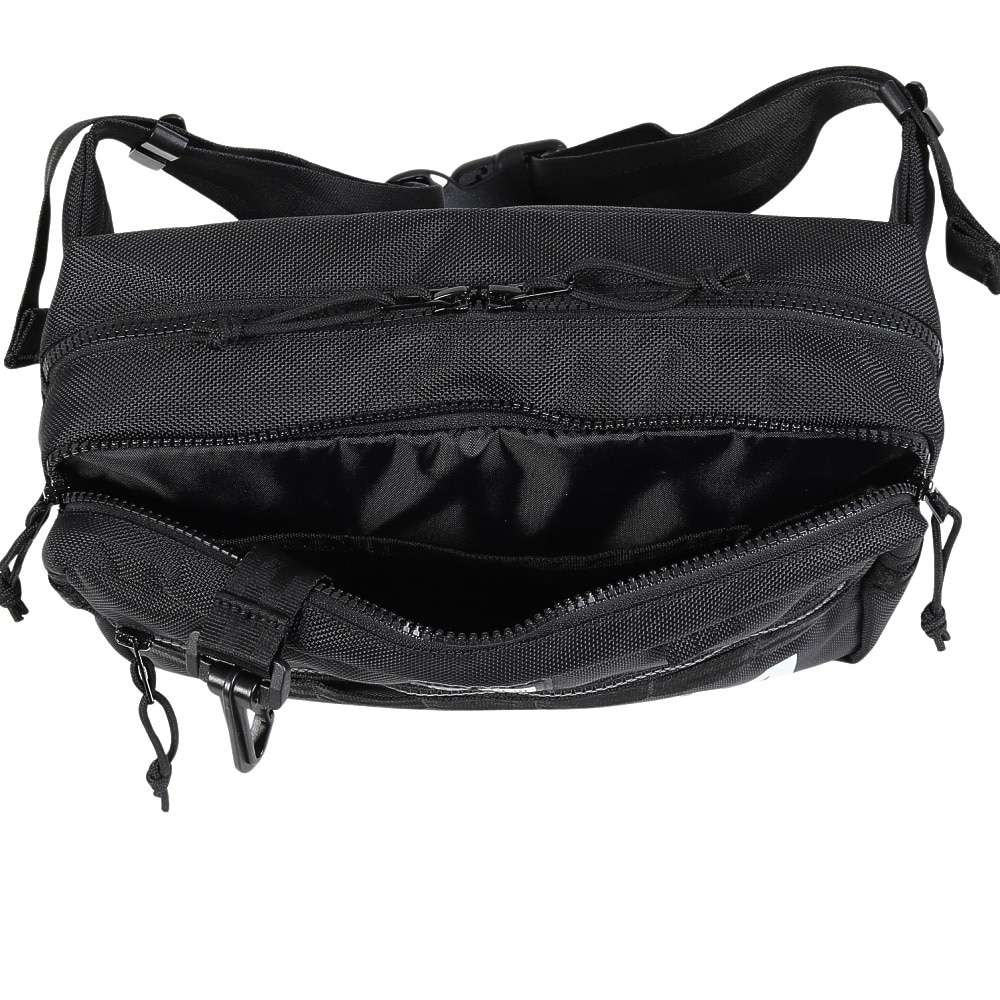ニューエラ（NEW ERA）（メンズ、レディース）バッグ スクエア ウエストバッグ プリントロゴ 黒 7L 14521303 ウエストポーチ ボディバッグ レジャー