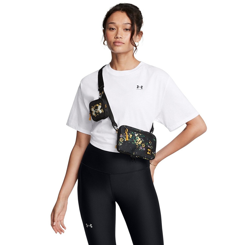 アンダーアーマー（UNDER ARMOUR）（メンズ、レディース）ルードン プリント クロスボディ Sサイズ 1380923 003 ショルダーバッグ 撥水 小型 3WAY