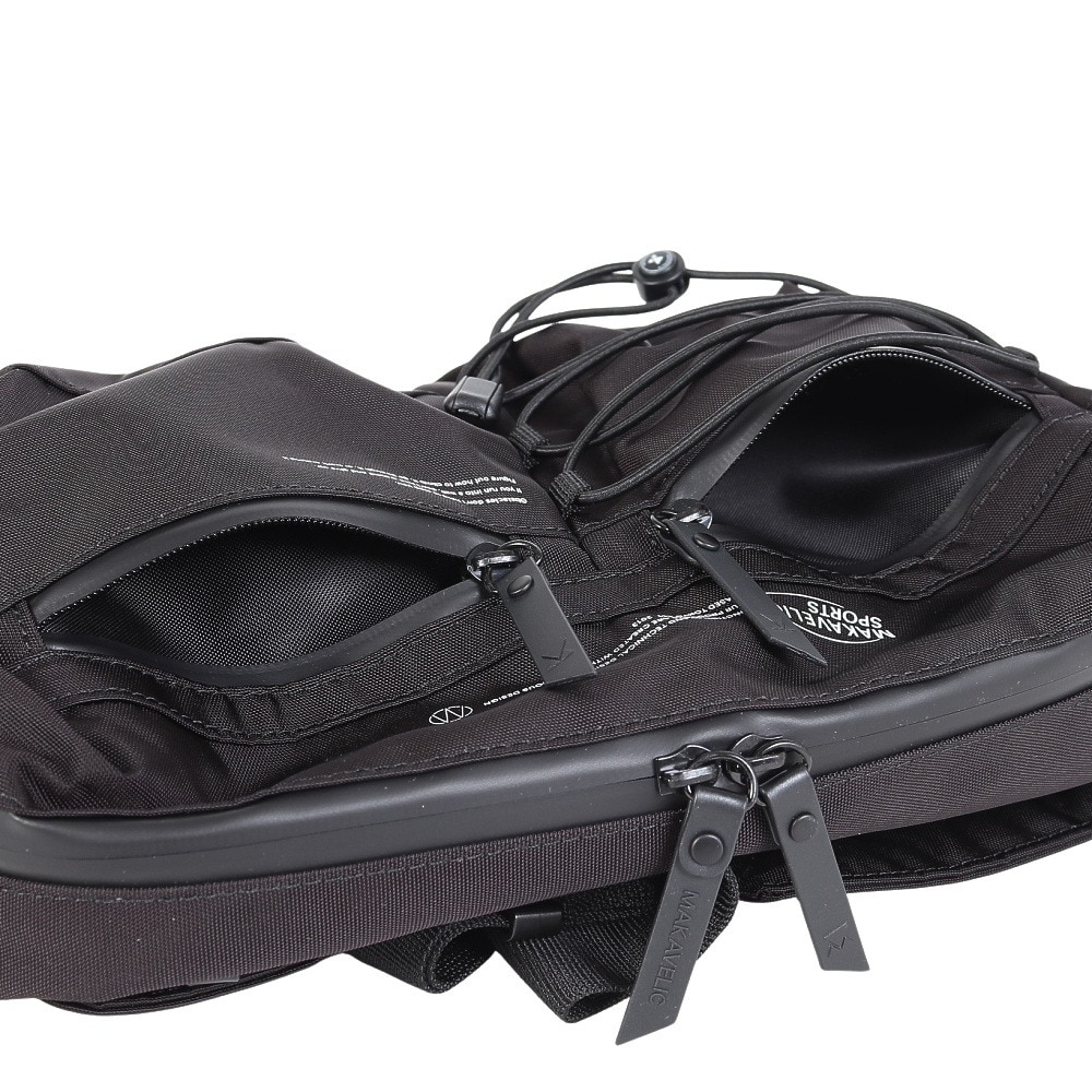 マキャベリック（MAKAVELIC）（メンズ）ウエストバッグ アクティブ ウェストバッグ 黒 3-5L 312510302 BLK ウエストポーチ ウェストポーチ ボディバッグ 