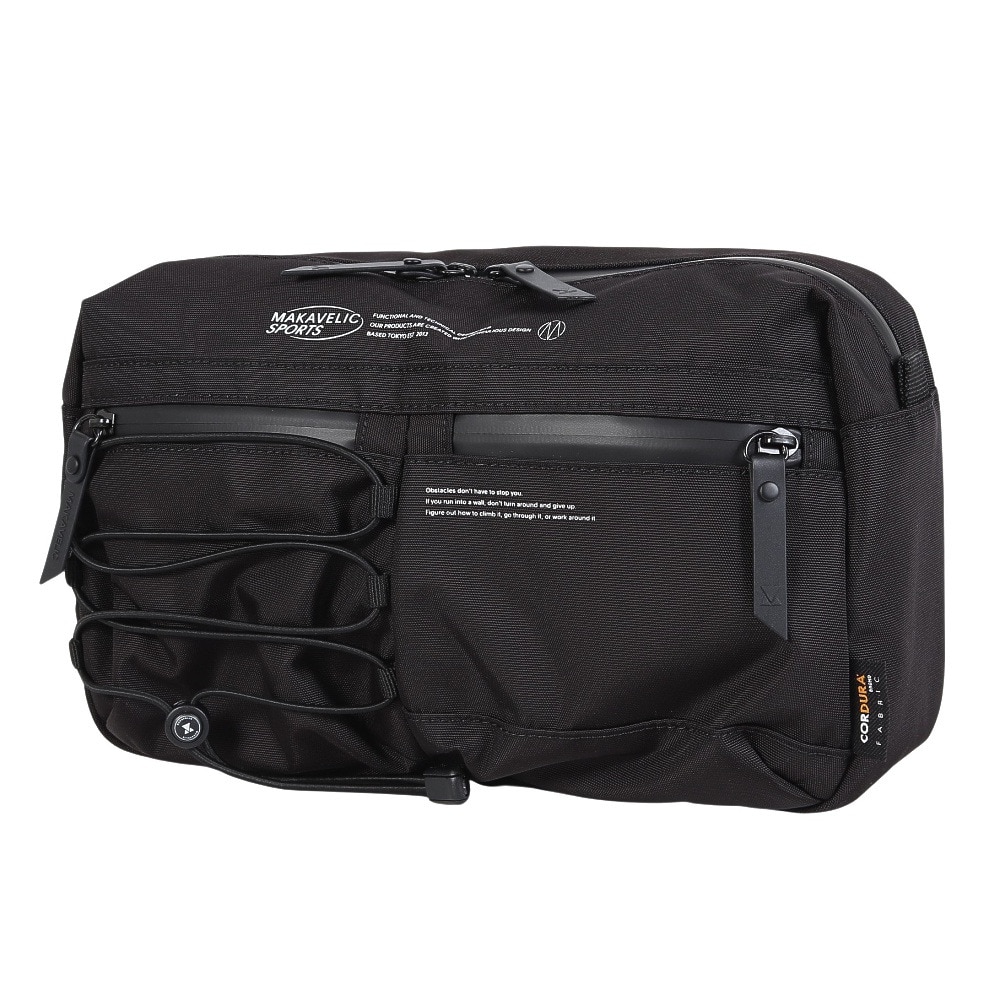 マキャベリック（MAKAVELIC）（メンズ）ウエストバッグ アクティブ ウェストバッグ 黒 3-5L 312510302 BLK ウエストポーチ ウェストポーチ ボディバッグ 