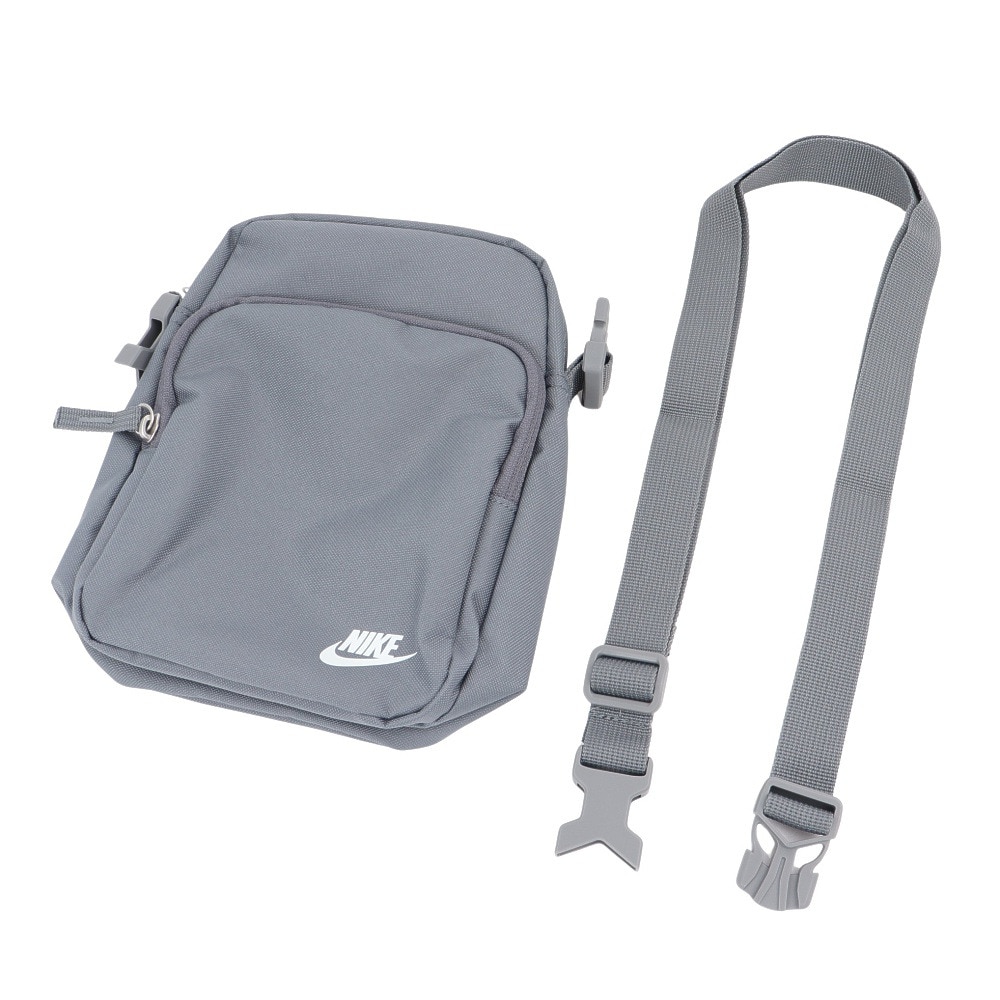 ナイキ（NIKE）（メンズ、レディース）ショルダーバッグ ヘリテージ クロスボディ グレー 4L DB0456-084 お出かけ 外出 旅行 トラベル ロゴ おしゃれ シンプル