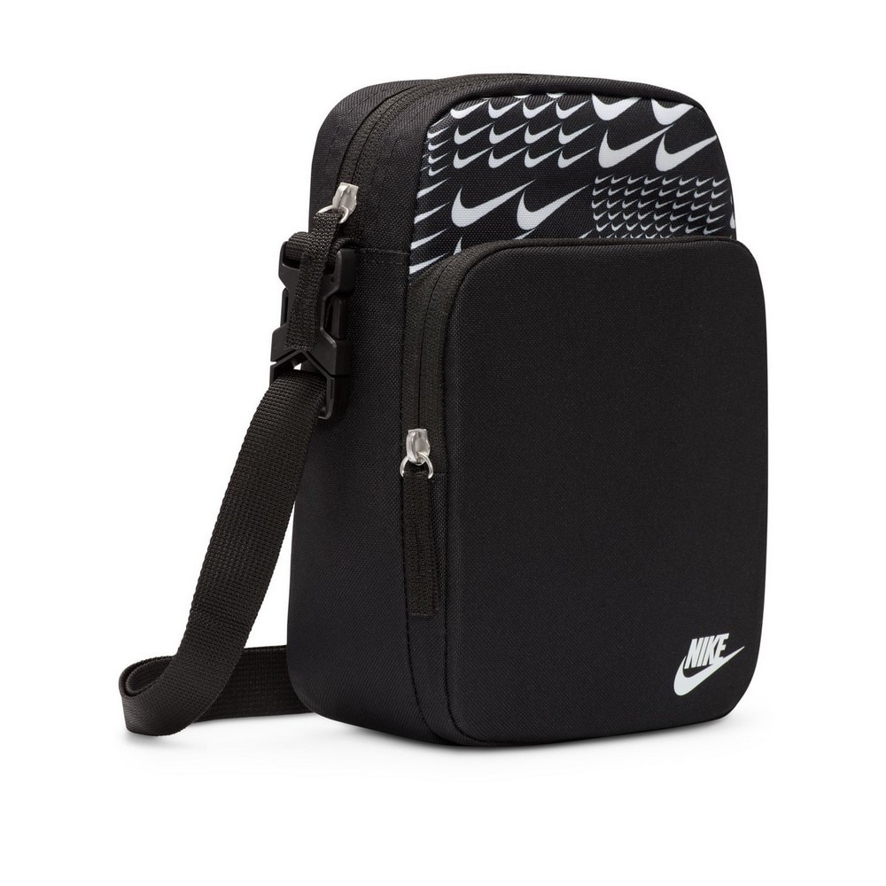 ナイキ（NIKE）（メンズ、レディース）ヘエイテージクロスボディバッグ 黒 4L SWSH GRID HJ8359-010 お出かけ 外出 旅行 トラベル ロゴ おしゃれ シンプル