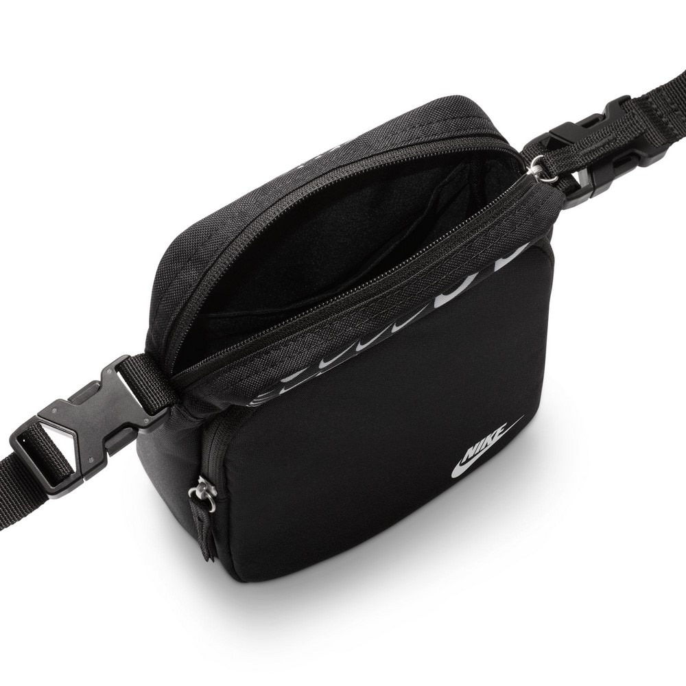 ナイキ（NIKE）（メンズ、レディース）ヘエイテージクロスボディバッグ 黒 4L SWSH GRID HJ8359-010 お出かけ 外出 旅行 トラベル ロゴ おしゃれ シンプル