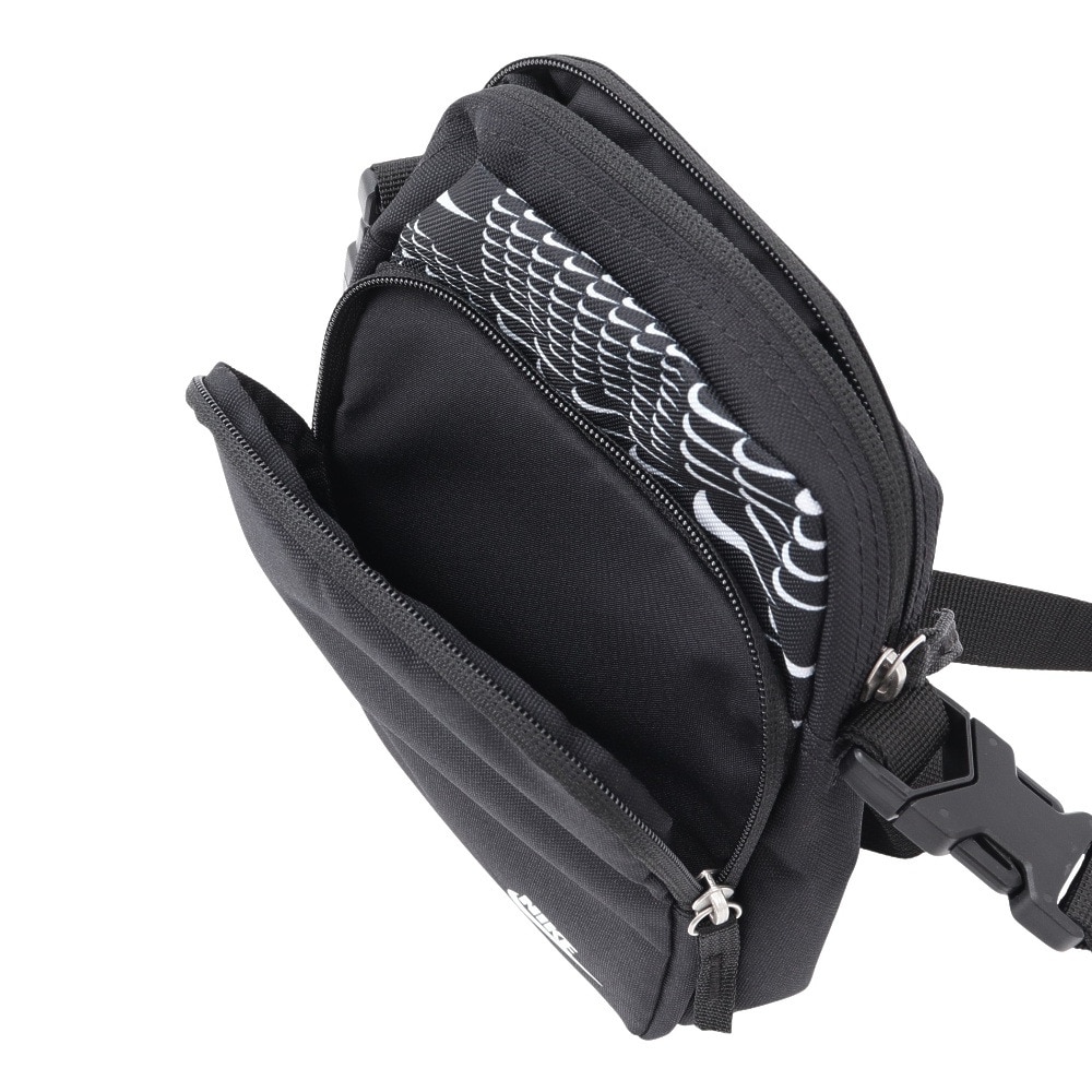 ナイキ（NIKE）（メンズ、レディース）ヘエイテージクロスボディバッグ 黒 4L SWSH GRID HJ8359-010 お出かけ 外出 旅行 トラベル ロゴ おしゃれ シンプル