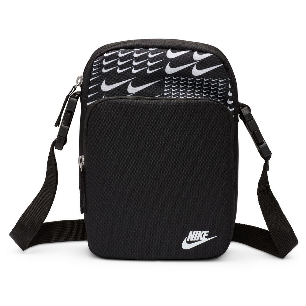 ナイキ（NIKE）（メンズ、レディース）ヘエイテージクロスボディバッグ 黒 4L SWSH GRID HJ8359-010 お出かけ 外出 旅行 トラベル ロゴ おしゃれ シンプル