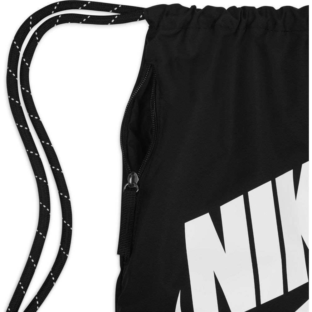 ナイキ（NIKE）（メンズ、レディース）ナップサック ヘリテージ ドローコードバッグ 黒 13L DC4245-010 リュック 体操服入れ サブバッグ ジムバッグ