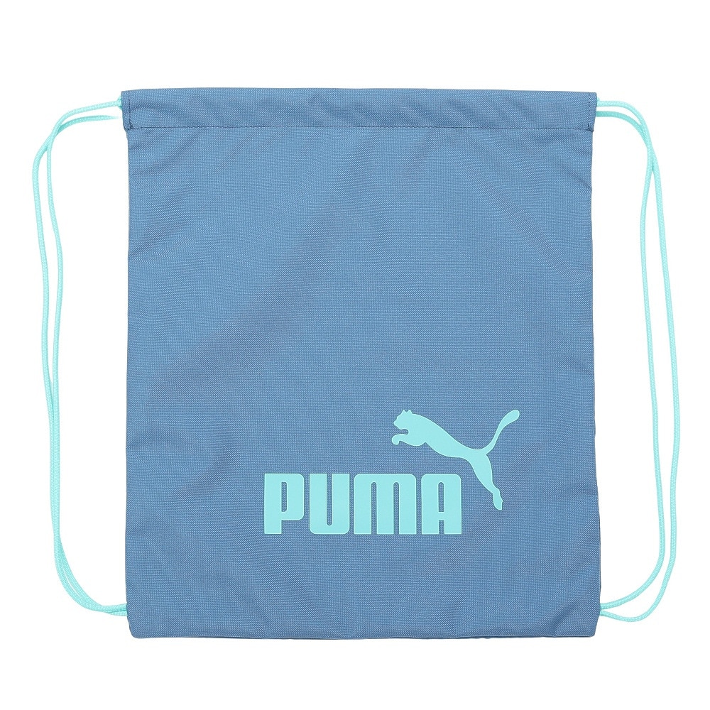 プーマ（PUMA）（メンズ、レディース）フェイズ スモールジムサック 09019004 ナップザック ブルーグレー