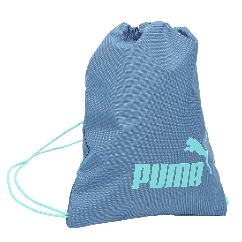 プーマ（PUMA）（メンズ、レディース）フェイズ スモールジムサック 09019004 ナップザック ブルーグレー