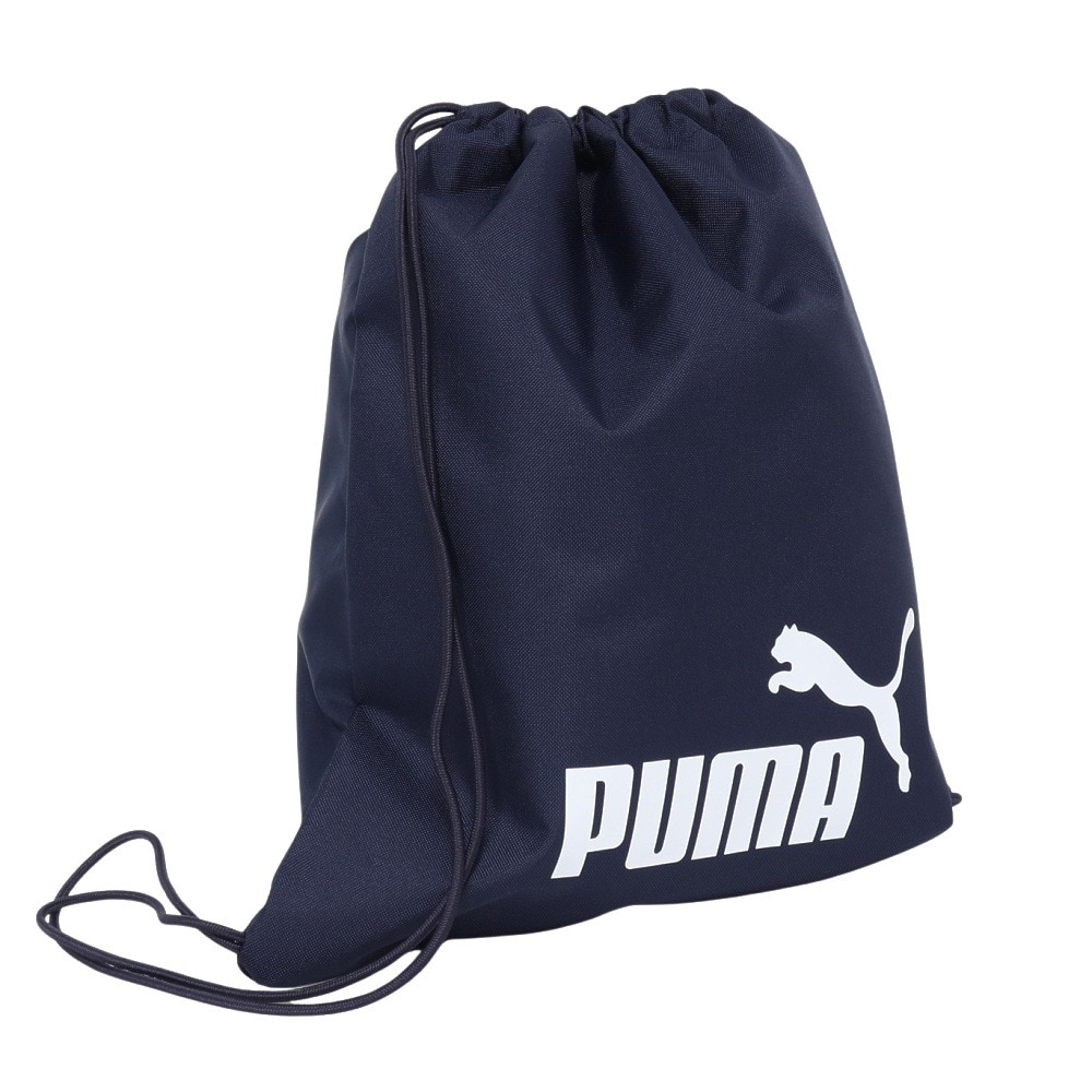 プーマ（PUMA）（メンズ、レディース、キッズ）ナップサック PHASE ジム サック 紺 11L 09116302 ジムバッグ シューズバッグ