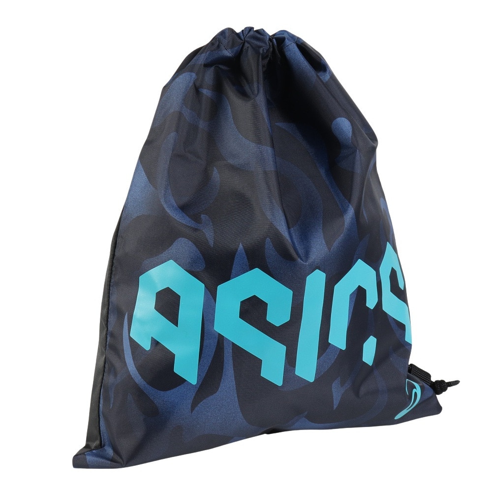アシックス（ASICS）（メンズ）ヘックスグラフィックライトサック Mサイズ 3033C083.400 紺 ジムバッグ ナップザック シューズバッグ ジム トレーニング