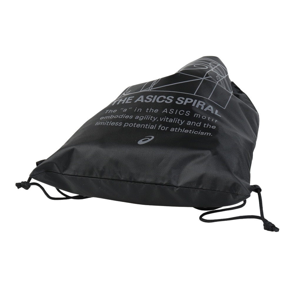 アシックス（ASICS）（メンズ）シーズングラフィックライトサック 黒 Lサイズ  3033C084.001 ジムバッグ ナップザック シューズバッグ ジム トレーニング