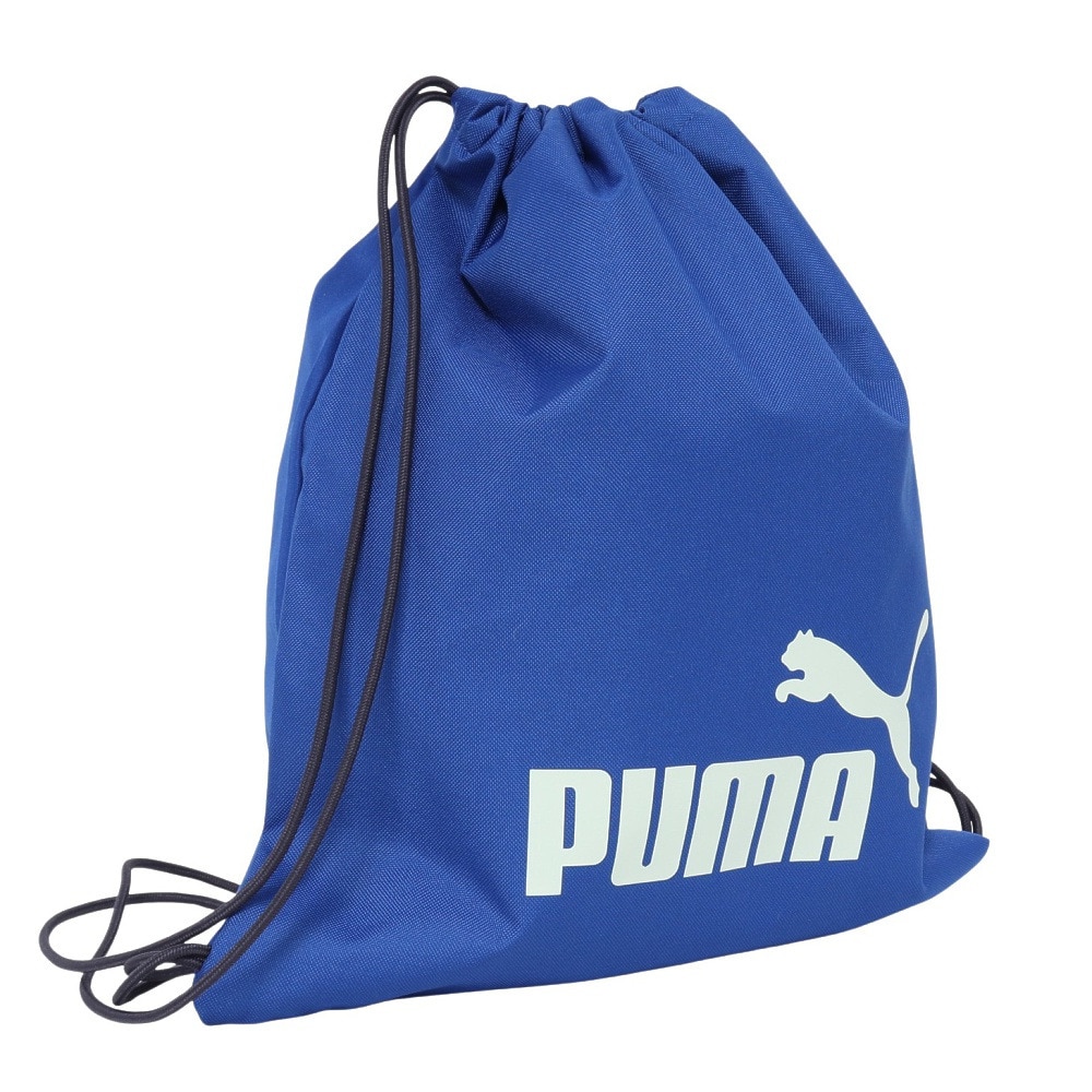 プーマ（PUMA）（キッズ）ナップザック プーマ フェーズ スモール ジムサック 青 11L 09133301 体操着入れ シューズ入れ 通学