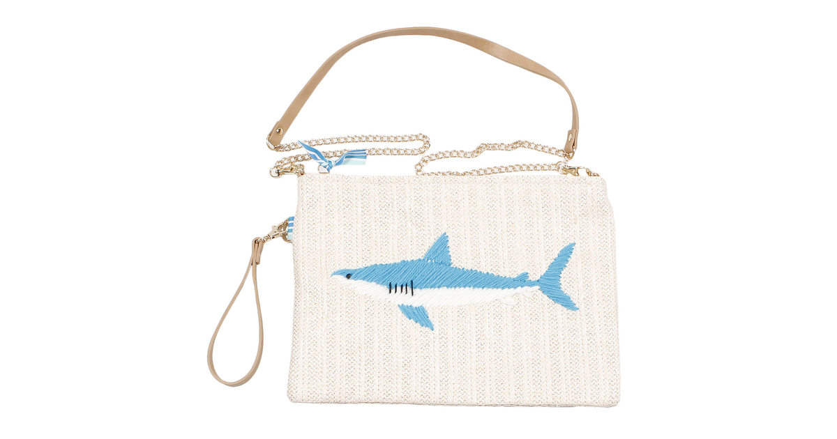 サメ刺繍 クラッチバッグ 652 1041 オンライン価格 センバドー スーパースポーツゼビオ