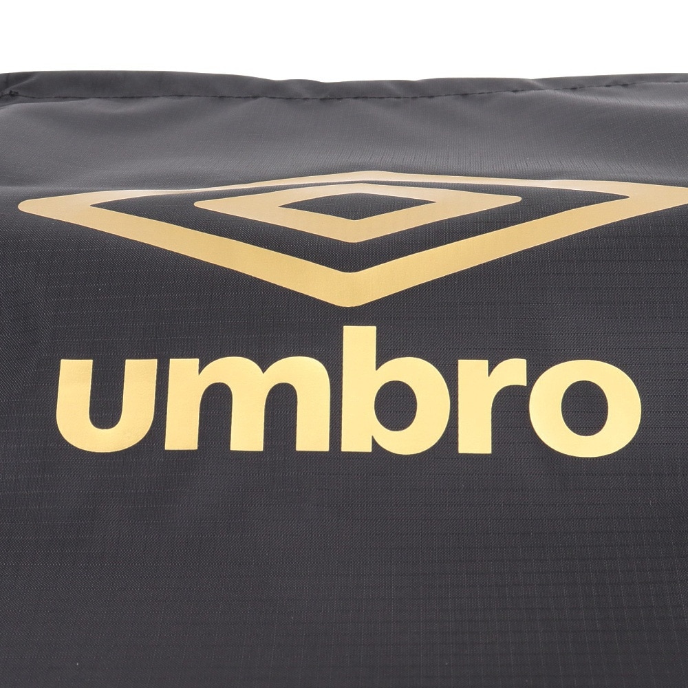 アンブロ（UMBRO）（メンズ、レディース、キッズ）マルチバックL 黒 34×46cm UF5SBP03U BK ナップザック ジムバッグ サブバッグ 運動用バッグ