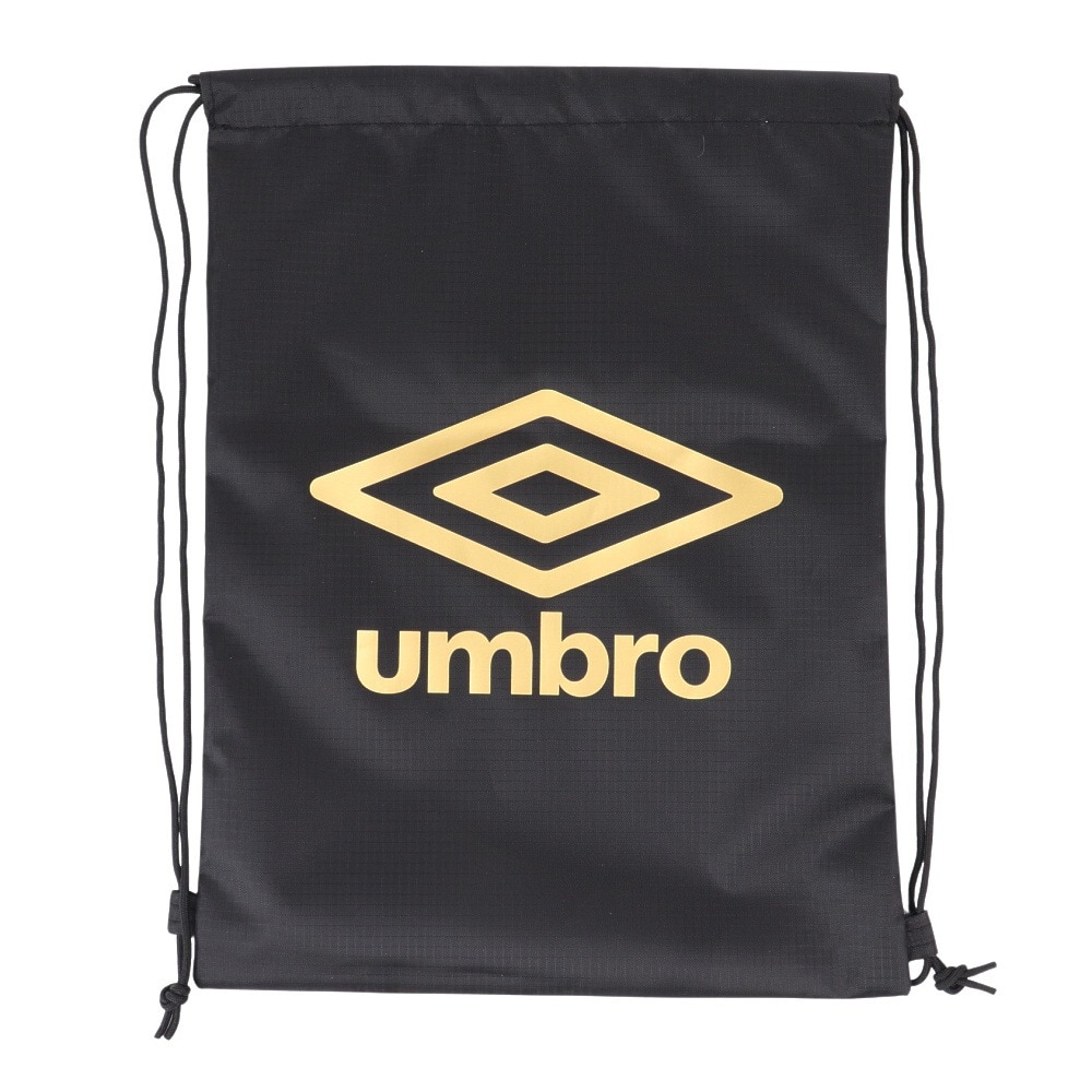 アンブロ（UMBRO）（メンズ、レディース、キッズ）マルチバックL 黒 34×46cm UF5SBP03U BK ナップザック ジムバッグ サブバッグ 運動用バッグ