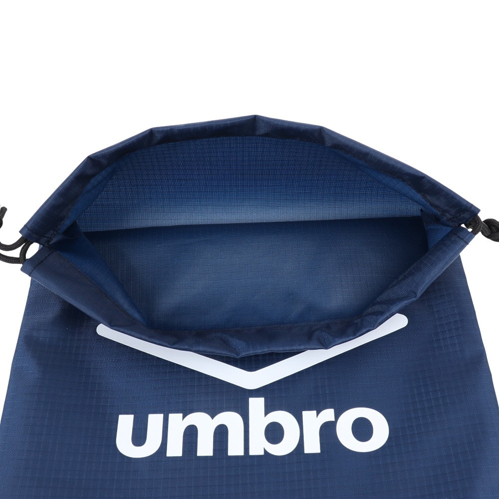 アンブロ（UMBRO）（メンズ、レディース、キッズ）マルチバックM 紺 28×40cm UF5SBP04U NV ナップザック ジムバッグ サブバッグ 運動用バッグ